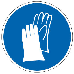 Download free blue pictogram protection hand icon