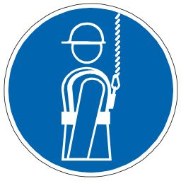 Download free blue pictogram protection fall icon