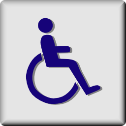 Download free armchair rolling handicapped icon