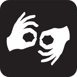Download free hand language handicapped deaf sign icon