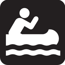Download free sport leisure canoe kayak oar icon
