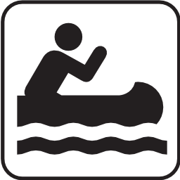 Download free water leisure canoe kayak oar icon