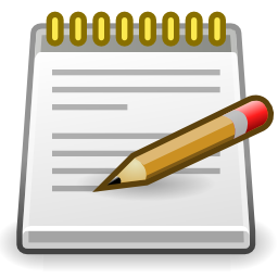 Download free pencil text editor pad notes icon