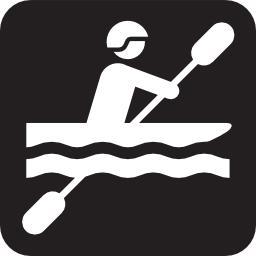 Download free water sport leisure kayak oar icon