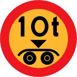Download free round vehicle weight load icon