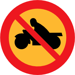 Download free round prohibited motorcycle icon