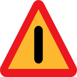 Download free triangle prohibited road icon