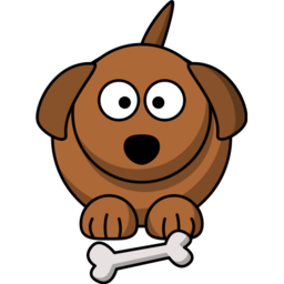 Download free animal brown dog bone icon