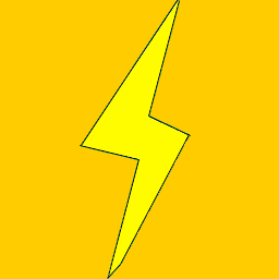 Download free yellow thunderbolt power icon