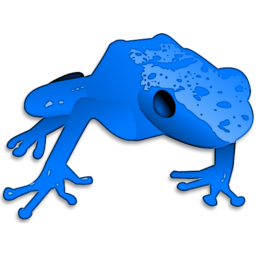 Download free blue animal frog icon