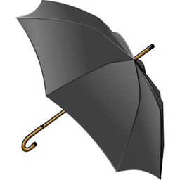Download free black umbrella icon