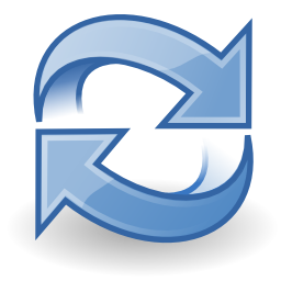 Download free blue arrow actualize refresh icon