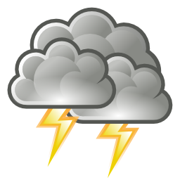 Download free weather cloud thunderbolt thunderstorm icon