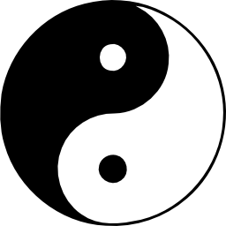 Download free system linux operation whitix yin and yang icon
