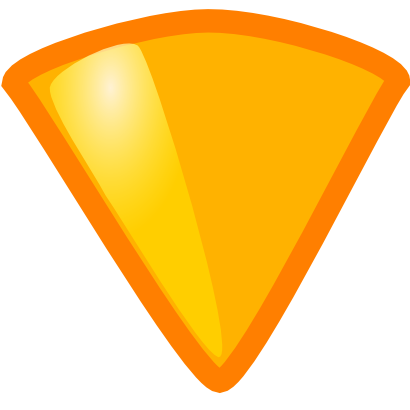 Download free orange arrow bottom icon