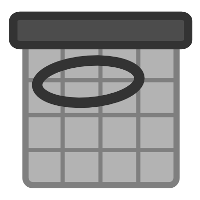 Download free grey calendar circle icon