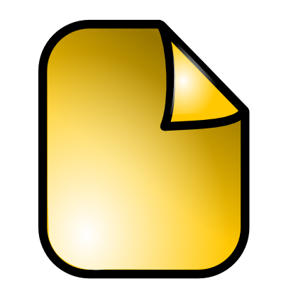 Download free yellow sheet icon