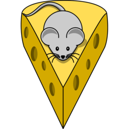 Download free yellow mouse grey animal cheese icon