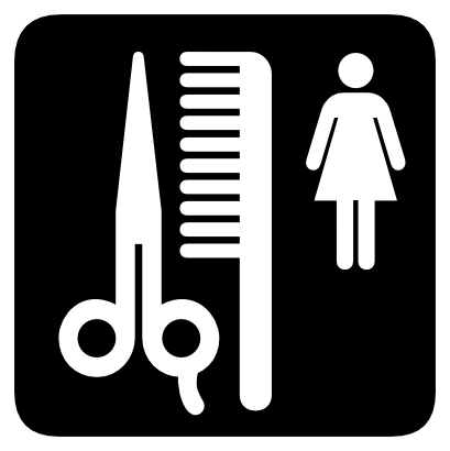 Download free scissors woman comb person icon