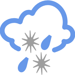 Download free weather cloud snow rain icon