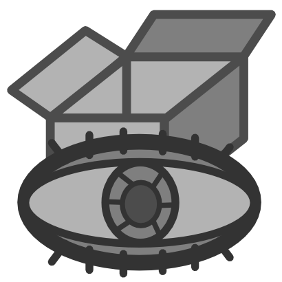 Download free grey eye box icon