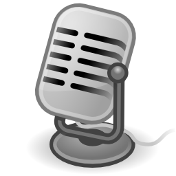Download free grey micro sound microphone icon