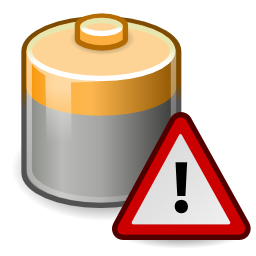Download free battery pile loading alert triangle icon