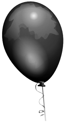 Download free black balloon icon