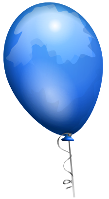 Download free blue balloon icon