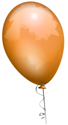 Download free orange balloon icon
