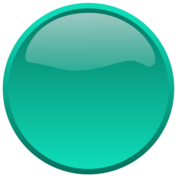 Download free round button turquoise icon