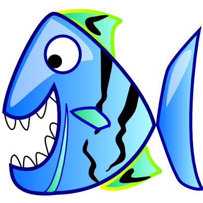 Download free blue fish animal icon