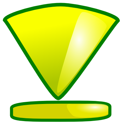 Download free yellow arrow bottom icon