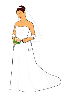 Download free woman clothing marriage dress icon