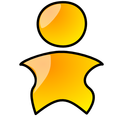 Download free orange person icon