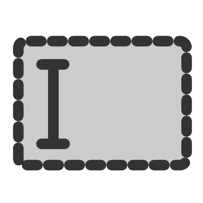 Download free grey cursor rectangle icon