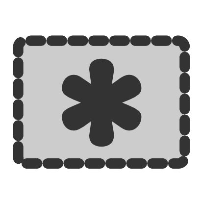 Download free grey rectangle star icon