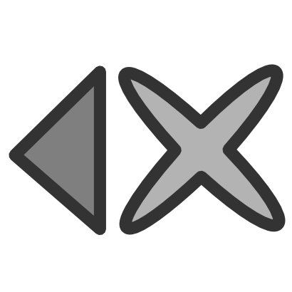 Download free grey arrow cross left icon