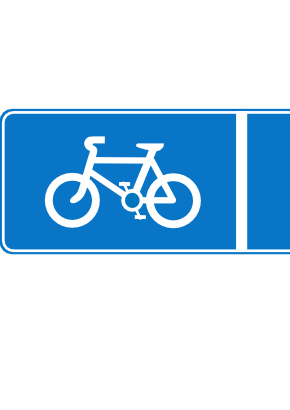 Download free blue bike rectangle icon