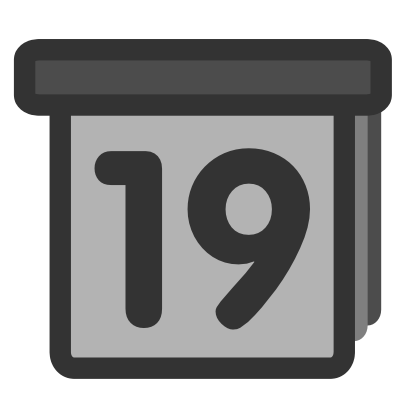 Download free grey calendar diary icon