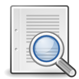 Download free sheet magnifying glass search icon