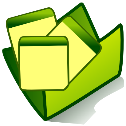 Download free sheet green folder icon