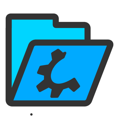 Download free wheel blue folder icon