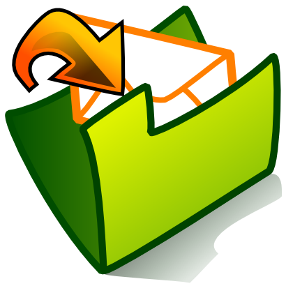 Download free orange arrow green folder courier icon