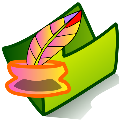 Download free green feather folder icon