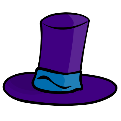 Download free violet hat clothing icon