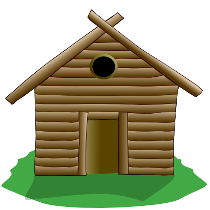 Download free house wood hut icon