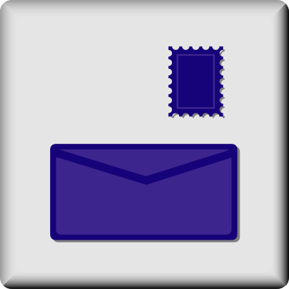 Download free courier mail stamp icon