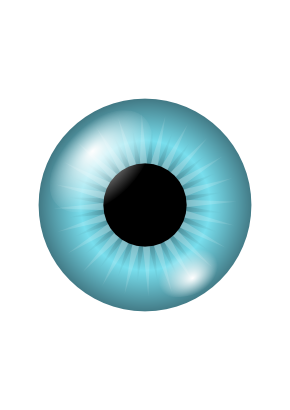 Download free blue round eye icon