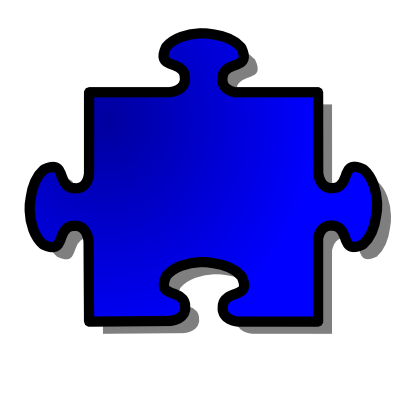 Download free blue puzzle icon